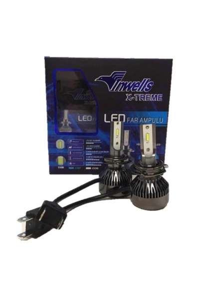 Inwells Turbo Cob Led H7 Metal Sogutmalı