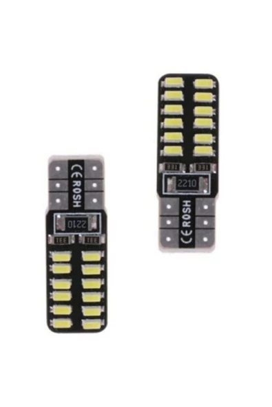 Forza T10 Dipsiz W5w 24 Led Beyaz Park Ampulü 2adet Güçlü Işık