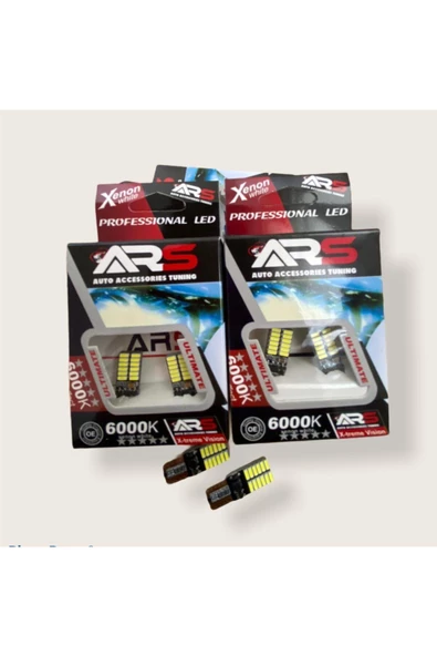 ARSVİSİON T10 Led Dipsiz W5w Canbus 24 Ledli Beyaz Park-plaka Ampul 2 Adet - 2