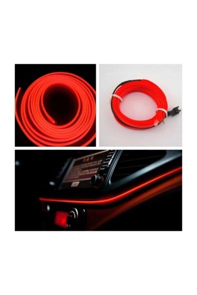 Carub Araç Içi Aydınlatma Ip Neon Led Kırmızı ürün görseli