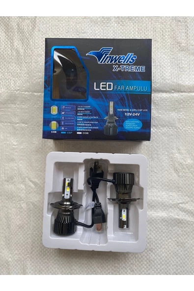 Inwells H4 Xenon Led Far Ampulü X-treme Serisi Yeni Nesil 6 Çipli Csp