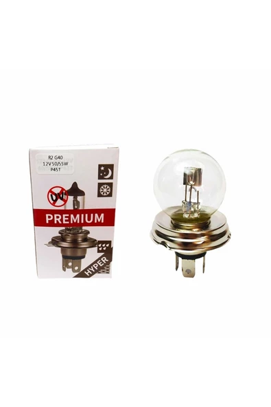 ALG PREMIUM H4 Tip Üç Fişli Şişman Traktör Far Ampulu 12v 50/55w Premıum