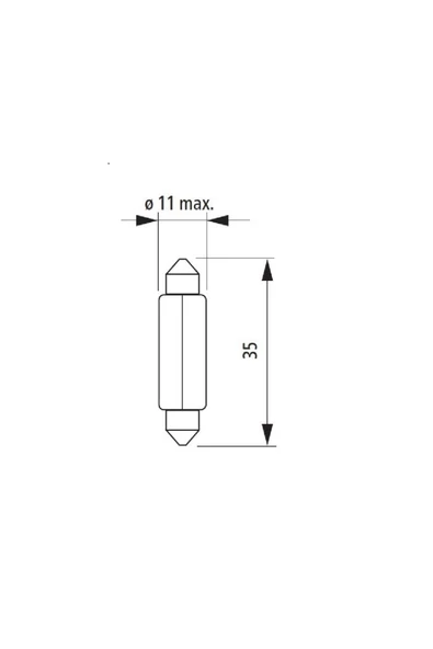 Narva 10 Adet 12v. C5w Sofit-mekik Ampul 17125 Ean: 4013790227058 - 2