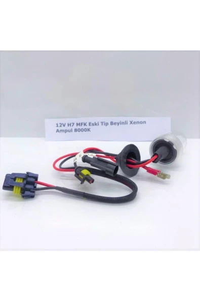 Mfk 12v H7 Eski Tip Beyinli Xenon Ampul 8000k