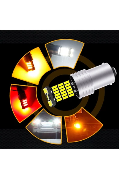 Matrix P21w Ba15s 1156 45 Led Geri Vites Park Ampül Tek Duy Turuncu Işık, Diğer Renk Seçenekleride Mevcut ürün görseli