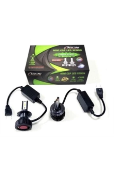 Kgn 12v H7 Csp Led Xenon Far Ampul Seti 6500k 8600 Lümen Canbus