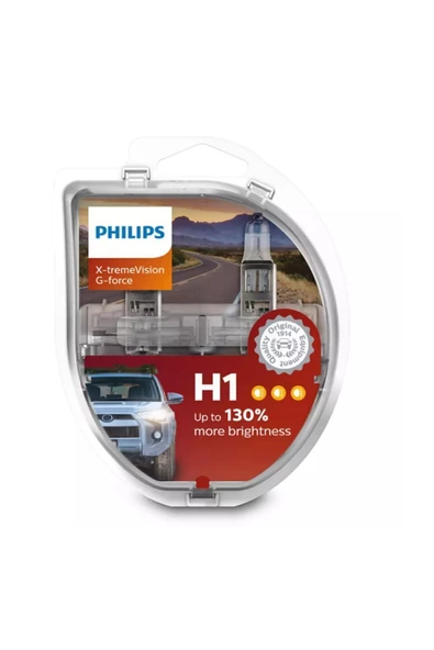 Philips Yeni X-treme Vision G-force H1 Otomobil Far Ampulü +%130 12258xvgs2