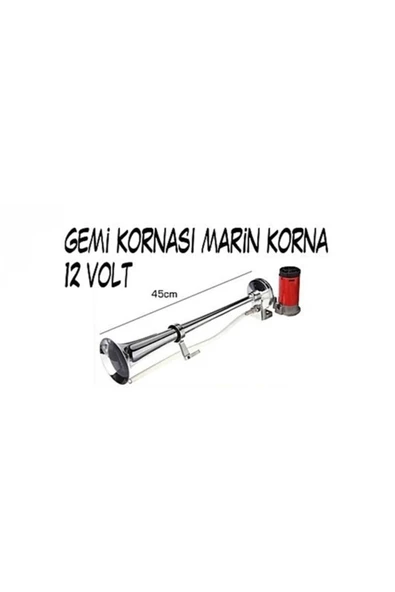 ARSVİSİON AUTO ACCESSORIES Marine Korna 12v Kendinden Motorlu Krom Havalı Korna - 3