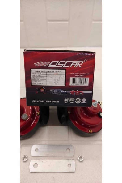 Oscar Dadat Da Dat Dat Dat Salyangoz Korna 12 V - 110 Db Çift Fişli - Resim 2