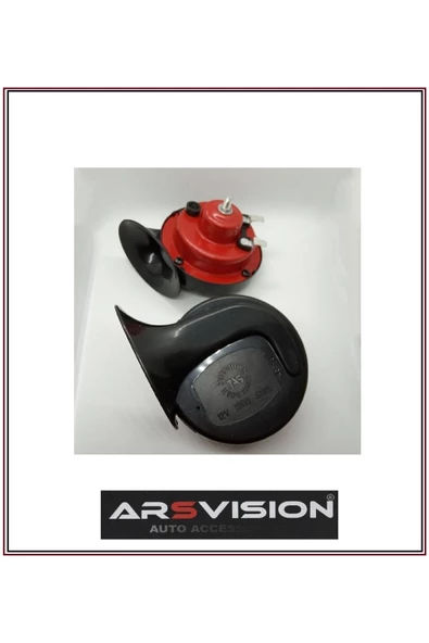 ARSVİSİON AUTO ACCESSORIES Araç Dadat Korna Titreyen Saydırmalı Roleli 2 Li Set Takım - 2
