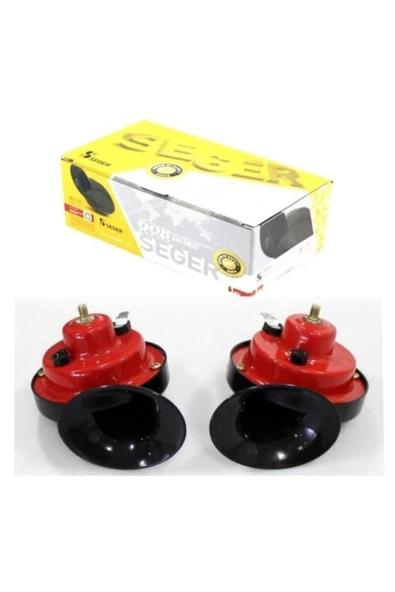 Seger Salyangoz Korna 12v Dadat 2 Adet Çift Ve Tek Fişli Tek Fişli - Resim 2