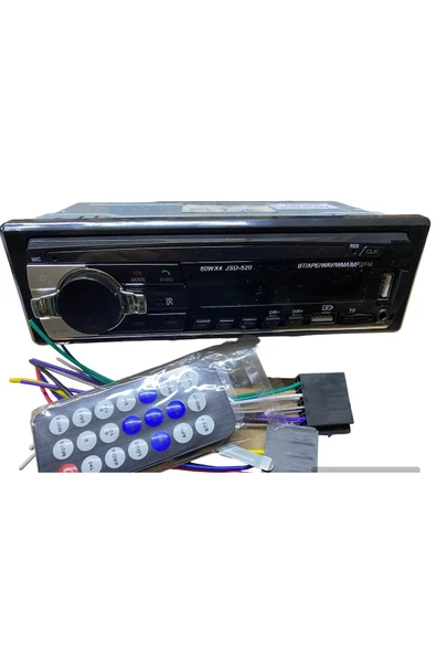ARSVİSİON AUTO ACCESSORIES Usb Girişli Bluetooth Oto Teyp Araba Teybi Radyo Usb Sd Aux Teyp Amfi Çıkışlı 4x60 Watt - 2