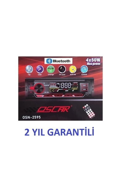 Oscar Oto Teyp Çift Usb Girişli Bluetooth Oto Teyp Araba Teybi 2 Yıl Garantili - 2