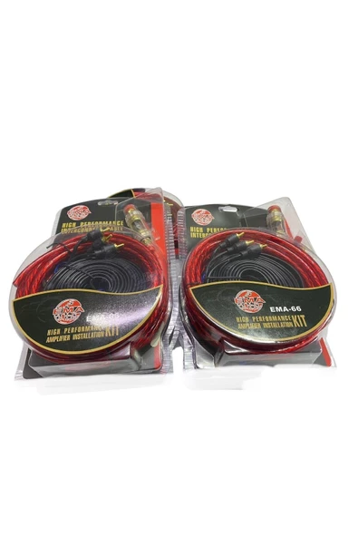ARSVİSİON AUTO ACCESSORIES 8ga Kaliteli Kablo Seti Oto Anfi Tesisat Seti Y Kablo Hediyeli - 2