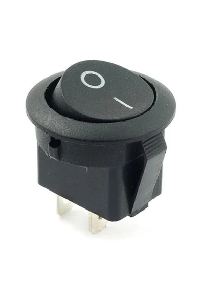 Elektrikçim Yuvarlak Mini-midi Aç Kapa On-off Lamba Anahtarı Işıksız