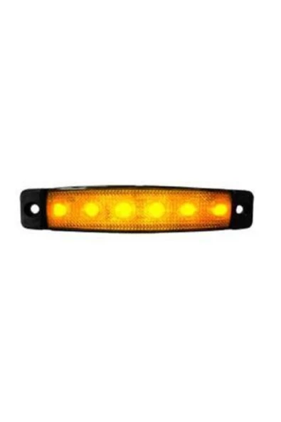 Sanel 6 Ledli 24 Volt Parmak Lamba Sarı (10 Adet)