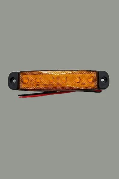 T.A.S. 10 Adet 6 Ledli Parmak Led Lamba 24v Sarı (E Belgeli)