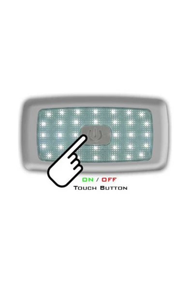 Sanel Led Lamba 12v 34 Ledli Iç Aydınlatma Dokunmatik Sıcak Beyaz