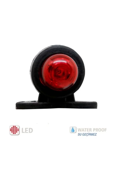 KIR OTOMOTİV Mini Takoz Tek Ledli Sarı-kırmızı 12v-24v - 2
