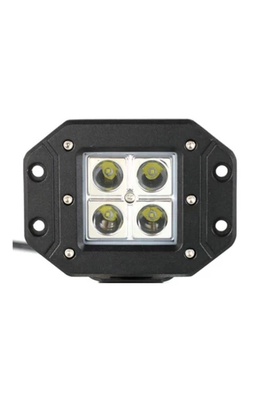 Kgn Off Road Sis Lambası Uyumlu 4 Ledli Gömme Montaj 10-30 Volt