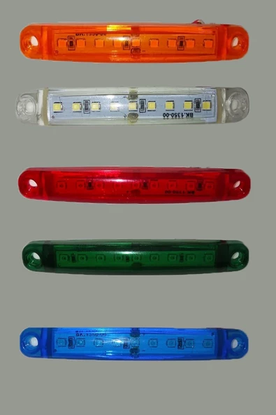 T.A.S. 10 Adet 9 Ledli Parmak Led Lamba 12v Mavi - 2