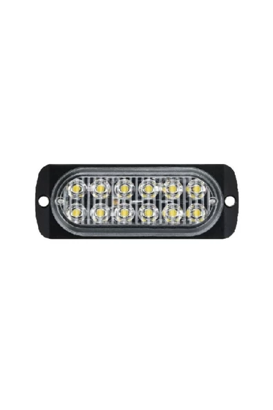 FORMPLAS Parmak Lamba Mercekli Cam 12 Led'li 115mm 12v-24v Beyaz