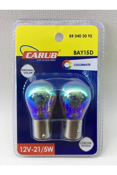 Carub COLORMATIC - DIADEM AMPUL - 1016 (ÇİFT DUY) - DÜZ TIRNAK - 12V - 21W