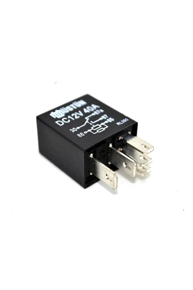 Üstün Mikro Röle 12v 40a 5p 5 Uyumlu Fişli Terminalli Dirençli Çift Platin - 2