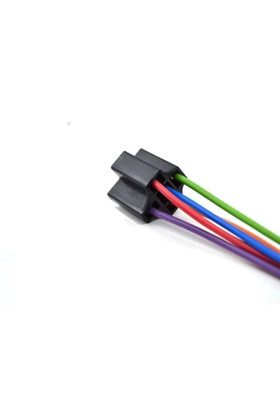 Adam Mini Röle Soketi 4 - 5 Fişli Bakır Kablolu Pirinç Terminalli 1.50mm Kablo-5 Fiş Uyumlu - 2