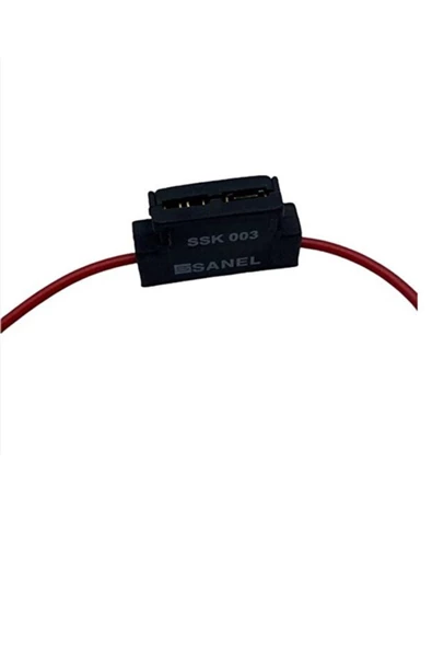 ARSVİSİON AUTO ACCESSORIES Sanel SSK003 Ara Bıçak Sigorta Yuvası Kapaksız Kablolu - 10 Adet - 2