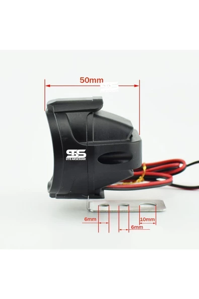 STS Oto Aksesuar 2 Adet Motosiklet Scooter Uyumlu Led Sis Farı Sabit Mod 6 Ledli - 4