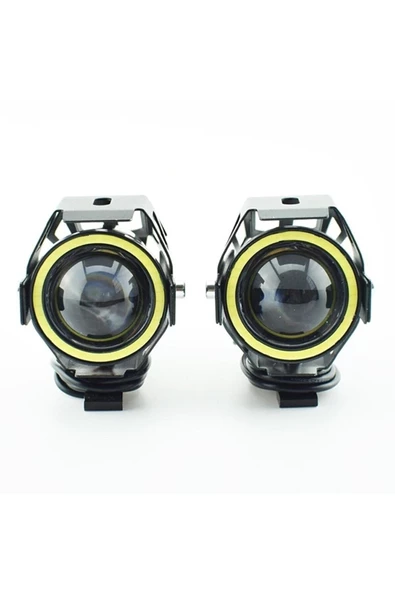 ARSVİSİON AUTO ACCESSORIES Motosiklet Sis Farı U7 Led Uyumlu Mercekli 2 Adet - 3