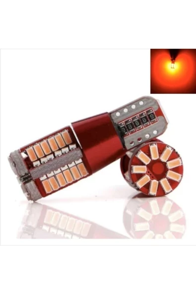 BsElektronik Turuncu Led Süper Parlak T10 57smd Led Canbus Özellikli