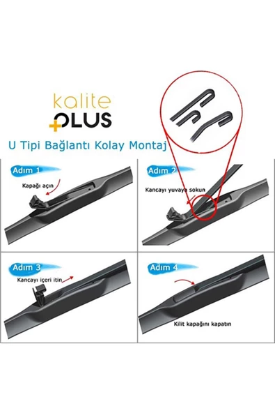 Atakent Hobi Fiat Doblo Hibrit Silecek Takımı (2000-2010) 530 Mm 450 Mm - 2