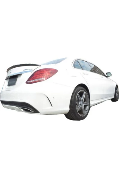 SUNPLEX Mercedes C W205 2014-2019 Spoiler Piona Black (enjeksiyon Baskı)