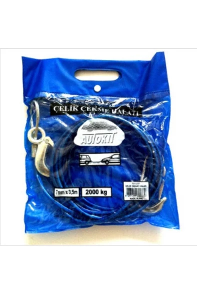 Direct Çeki Halatı Çelik Izoleli Oto Çekme Halatı 3,5 M 2 Ton - 2