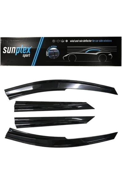 SUNPLEX Nissan Qashqai 2015 Ve Sonrası Uyumlu Mügen Cam Rüzgarlığı 4 Parça - 2