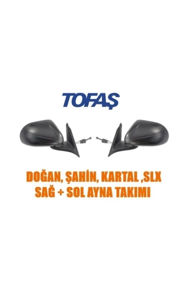 FESAN Tofaş Doğan Şahin Kartal Slx Sağ + Sol Dış Ayna Takımı