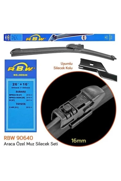 Rbw Toyota Chr Uyumlu Muz Silecek Takımı (2016-2021) - 3