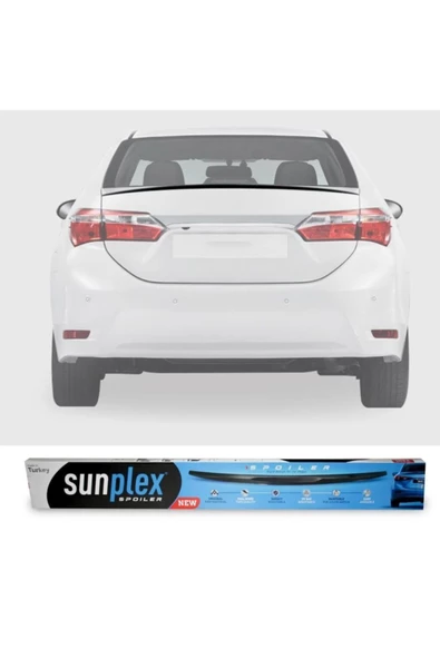 SUNPLEX Toyota Corolla Bagaj Üstü Piano Black Spoiler 2013-2017