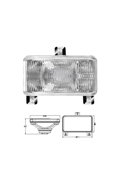 ÇERAY Traktör Ön Far Reflektörü Mf285-398 - 2