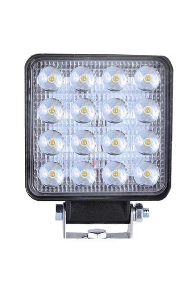 Schenna Off Road Gündüz Farı 16 Led Kare Çalışma Lambası 48 Watt