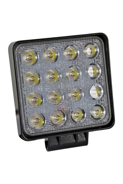 ARS  Offroad Sis Farı 16 Led 48 Wat Çalışma Lambası Ty10-05 16kare