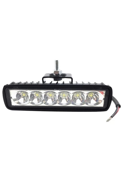Yağmur Tek Sıra 6 Led Çalışma ve Sis Far Lambası 12 24 Volt - 2