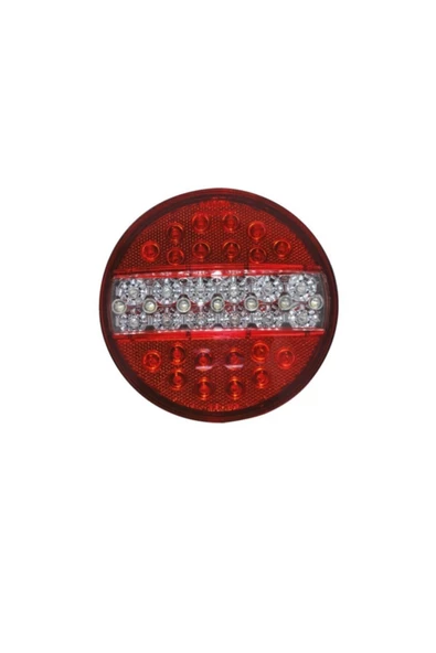 ÇERAY Hamburger Tip Ledli Stop Lamba 12 Volt Römork Karavan 4 Modlu 2 Adet - 2