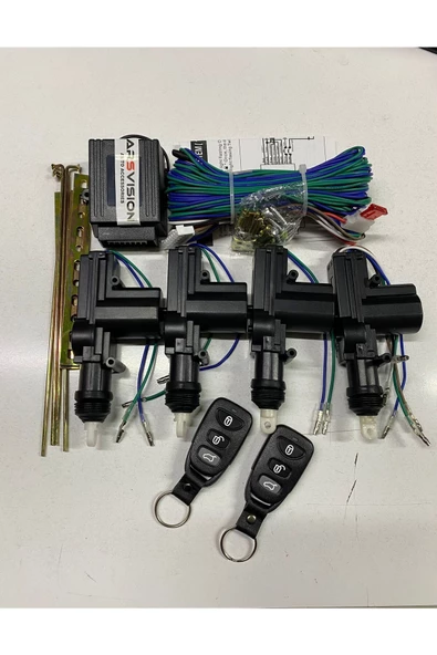ARSVİSİON AUTO ACCESSORIES Merkezi Kilit Set Uzaktan Kumandalı 4 Motorlu