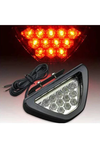 Kingstar F1 Üçgen Fren Lambası, 12v Her Araca Uyumlu - 2