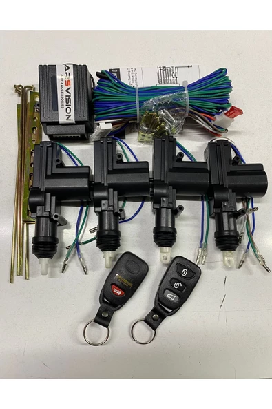 ARSVİSİON AUTO ACCESSORIES Merkezi Kilit Set Uzaktan Kumandalı 4 Motorlu - Resim 2