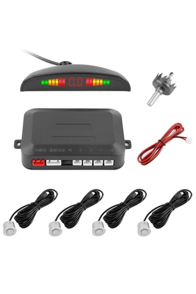 Inwells Ekranlı Park Sensörü Ses Ikazlı Gümüş Gri ürün görseli