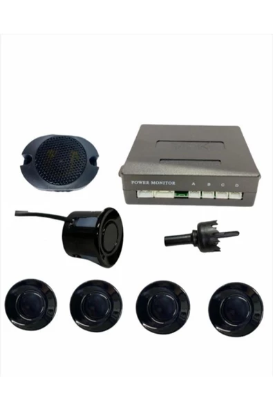 EMA-MFK Mfk Park Sensörü Sesli Buzzerlı Bib Bib Ikazlı 4 Gözlü Siyah 18mm ürün görseli